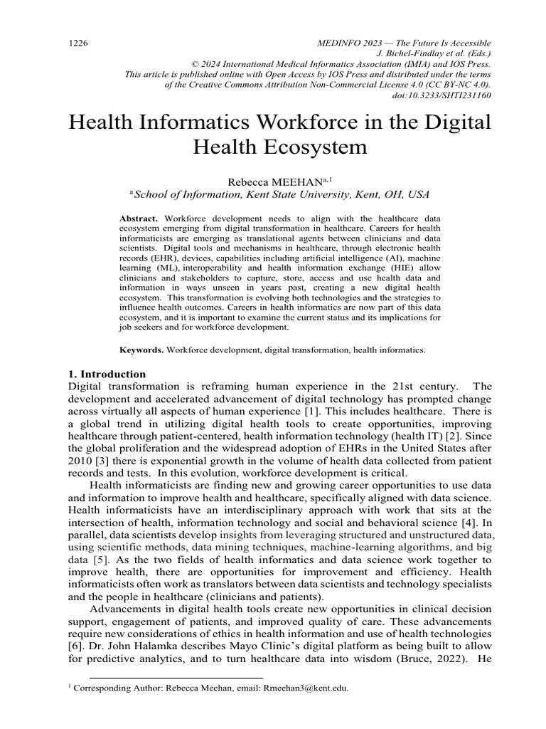 Health Informatics Workforce Trends | PDF | Health Informatics ...