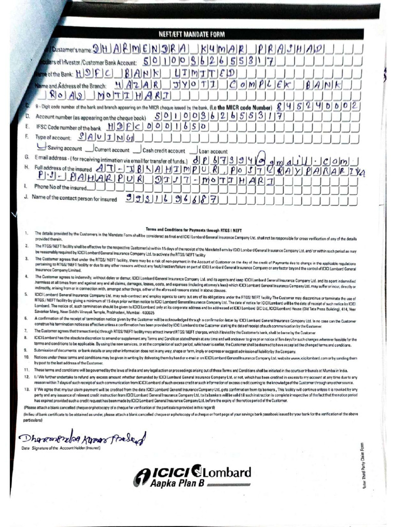 Neft Cheque | PDF