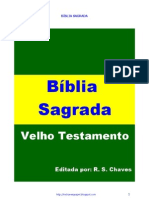 Biblia Sagrada Velho Testamento R S Chaves
