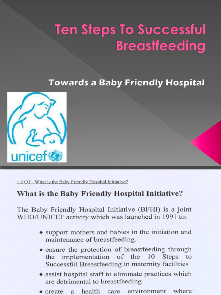 10 Steps to Successful Breastfeeding | PDF | Breastfeeding | Infants