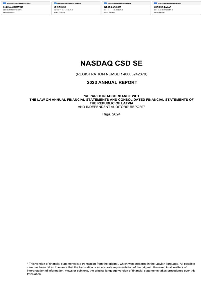 Nasdaq 2023 Annual Report | PDF | Book Value | Depreciation