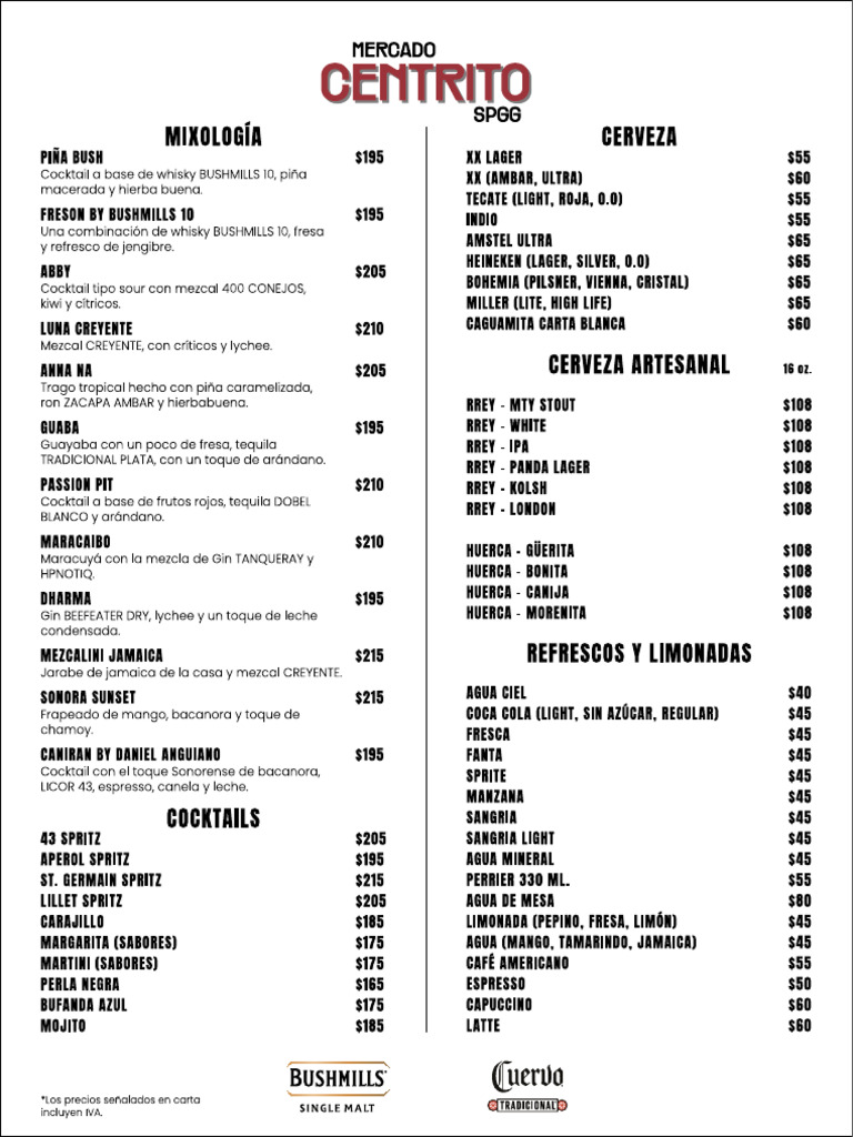 Menu Mercado Centrito-3 | PDF