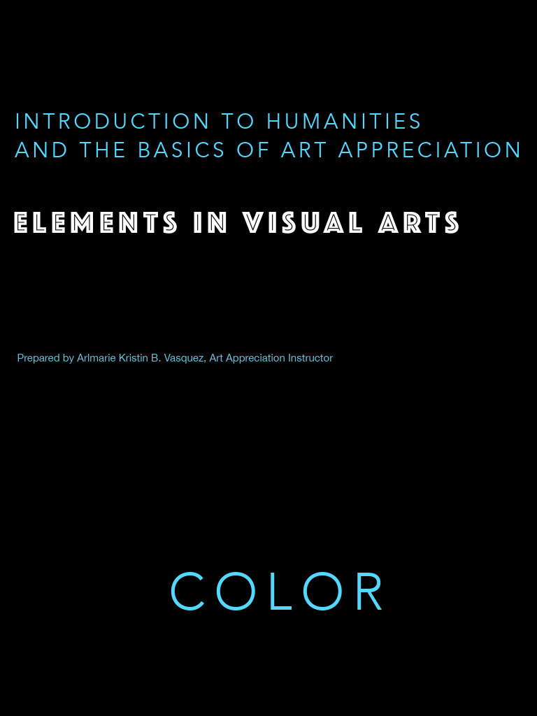 Four Elements of Visual Arts | PDF