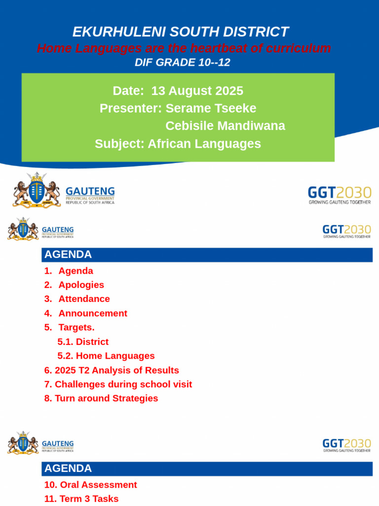 African Languages Curriculum Meeting 2025 | PDF | Linguistics | Writing