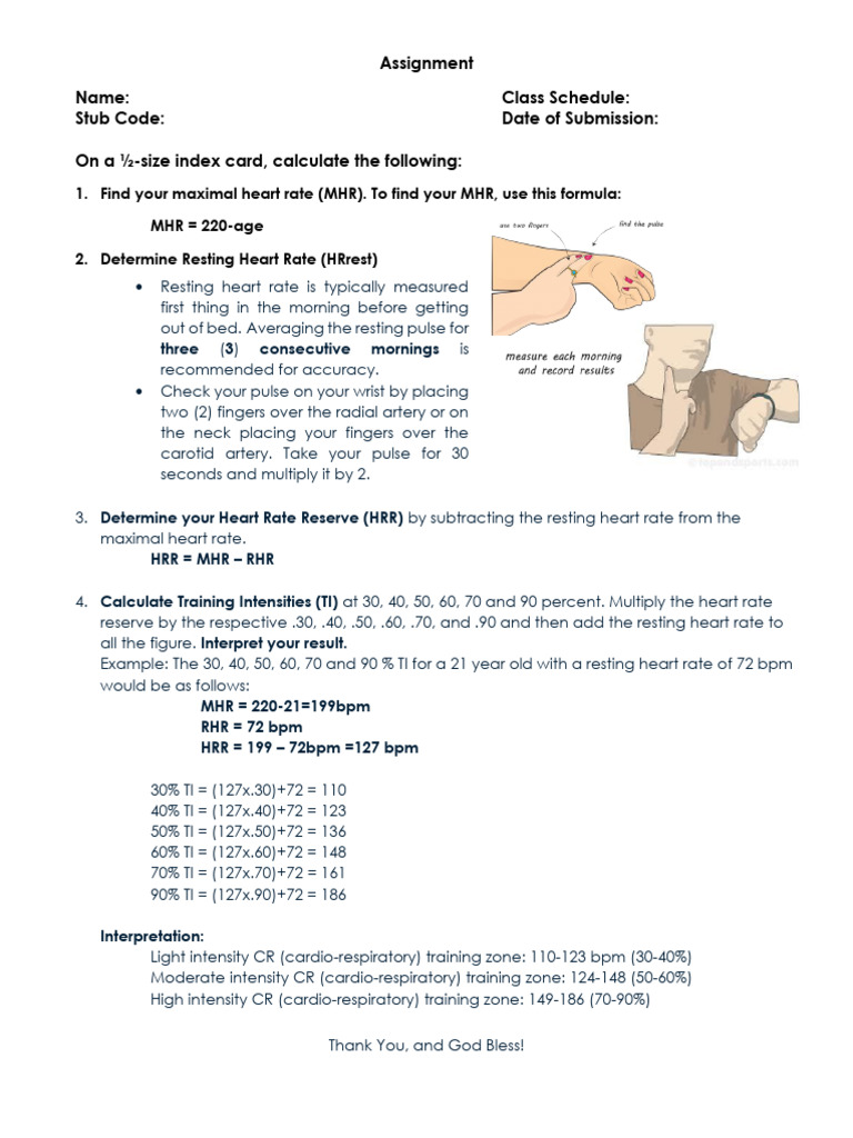 Heart Rate Calculation Guide | PDF