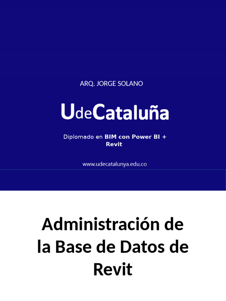 Gestión de Datos en Revit y Power BI | PDF | Autodesk Revit | Servidor ...