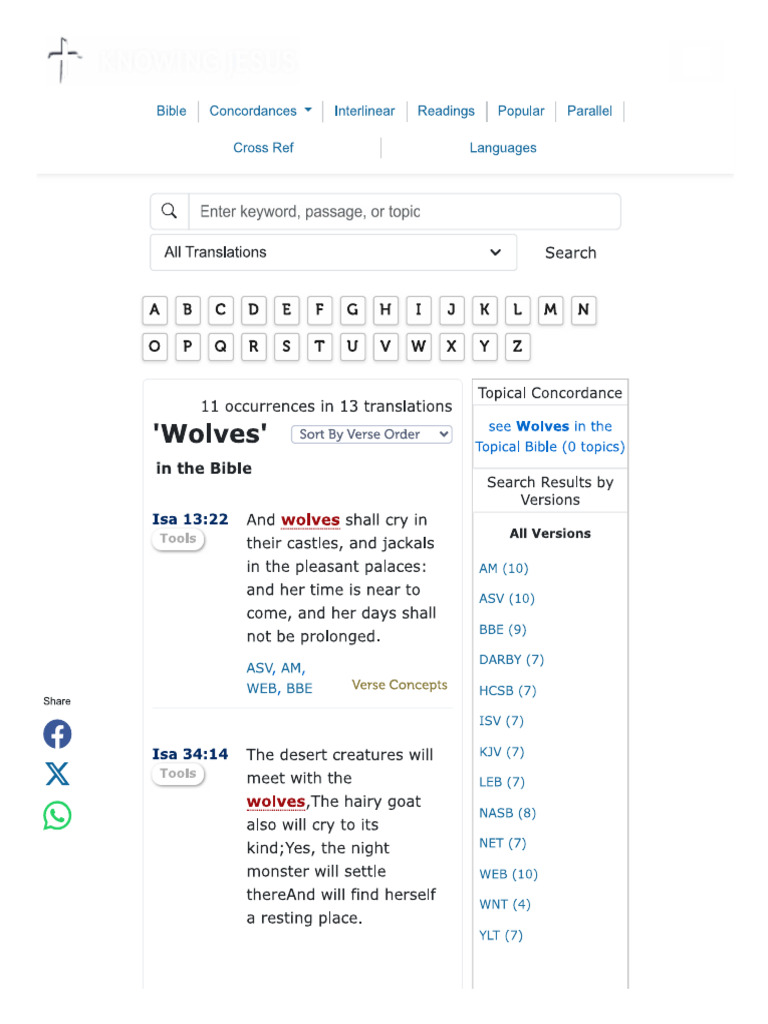 Bible - Wolves Words | PDF