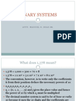 Binary Systems: Atty. Manuel O. Diaz JR