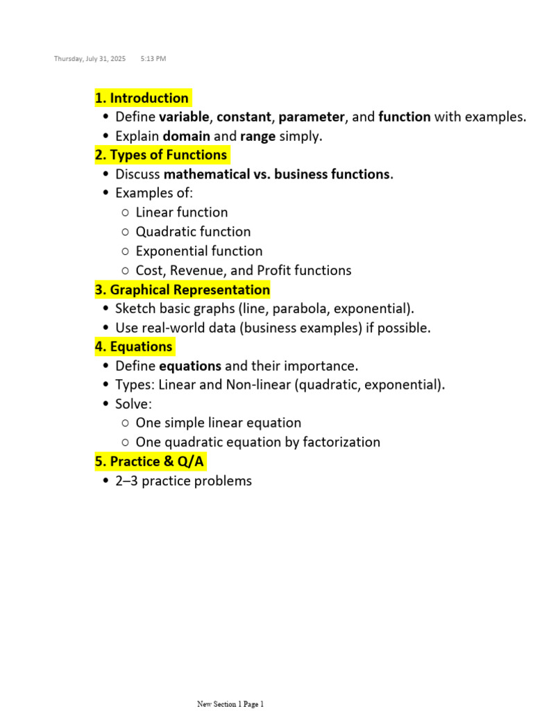 Understanding Functions and Equations | PDF | Function (Mathematics ...