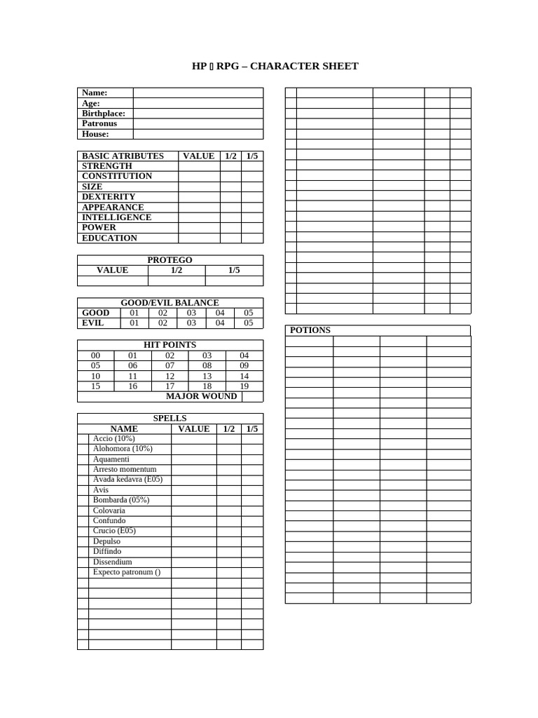 HP RPG | PDF