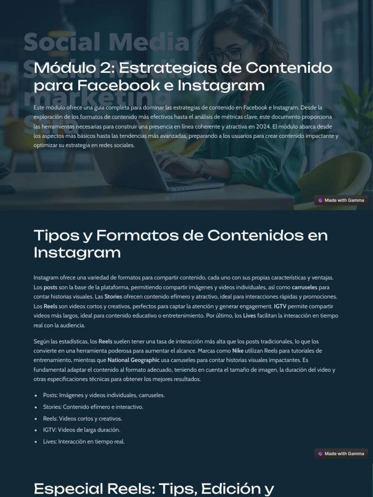 Modulo 2 Estrategias de Contenido para Facebook e Instagram 1 | PDF | Marca