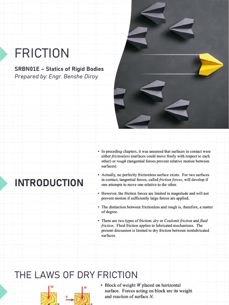 Understanding Friction in Rigid Bodies | PDF