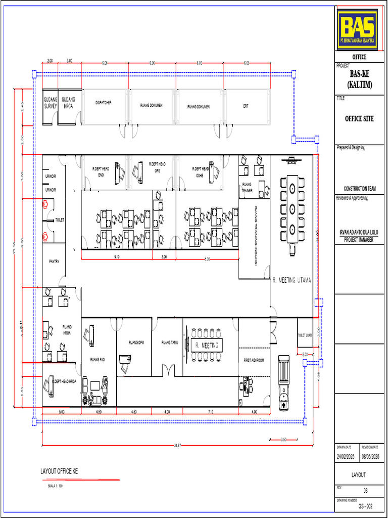 Office Layout Plan and Design Details | PDF