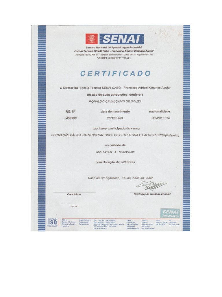 Certifica Do | PDF