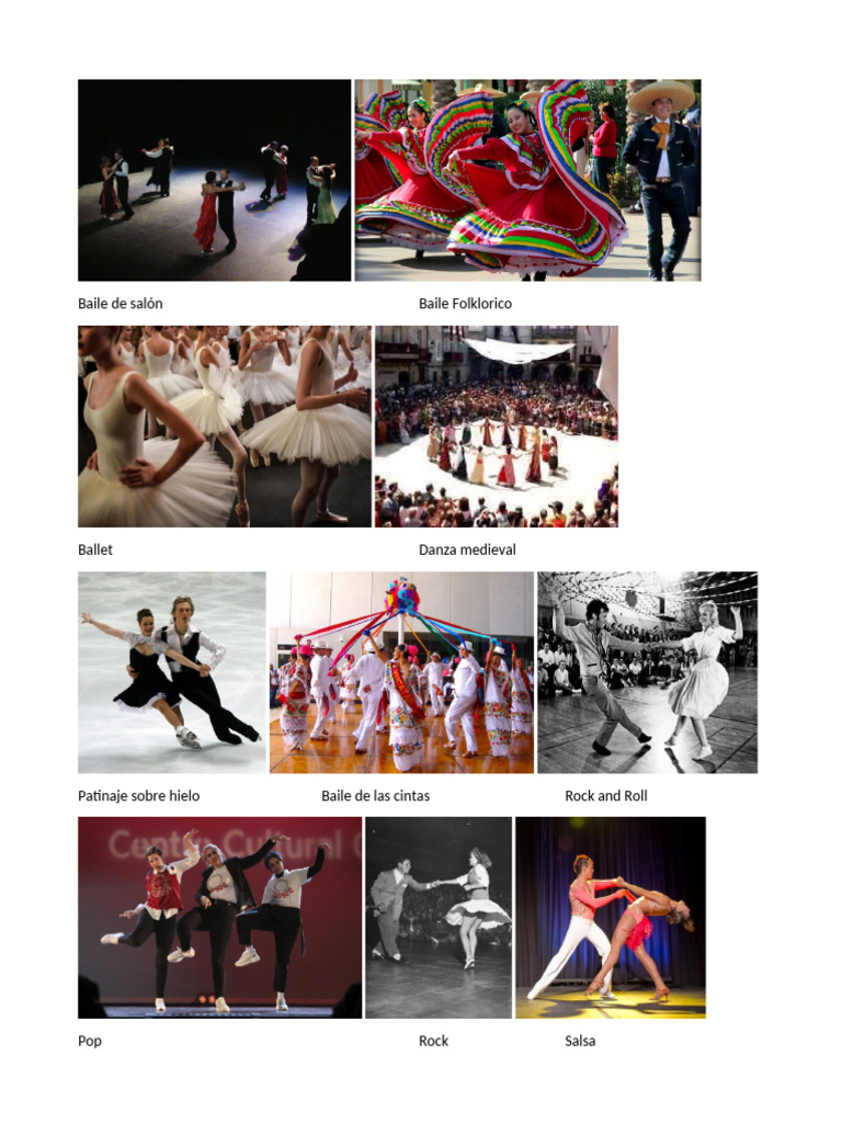 Tipos de Bailes | PDF