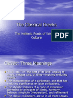 The Classical Greeks: The Hellenic Roots of Western Culture