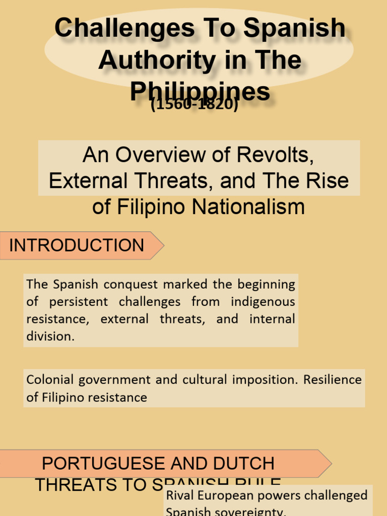 Challenges To Spanish Authority - Part 3 | PDF | Philippines | Spanish ...