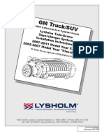 GM Truck/SUV: Lysholm Twin-Scr Ew Superchar Ger System Installa Tion Instr Uctions