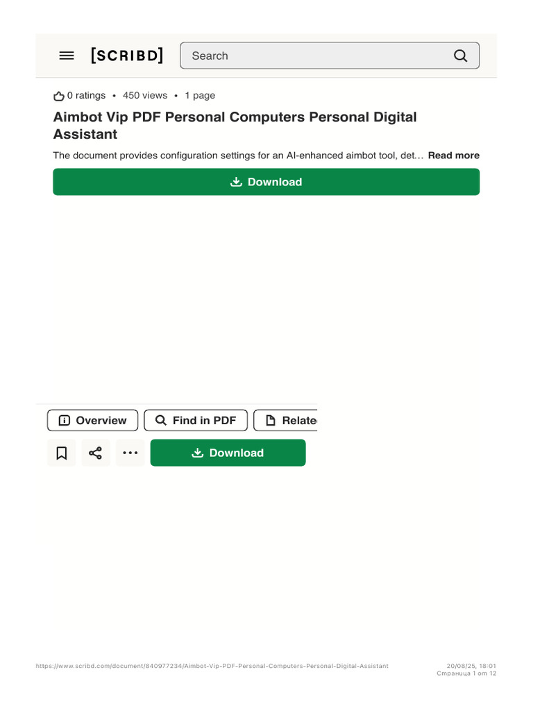 Aimbot VIP Configuration Guide | PDF | Scribd
