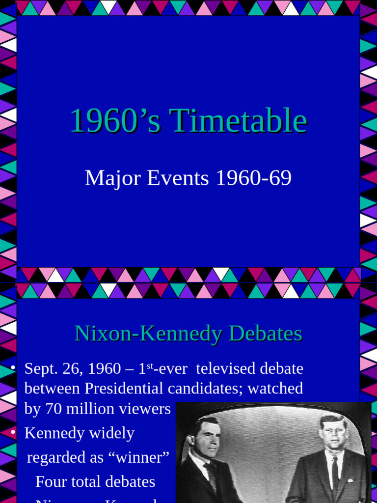 1960s Major Events and Timetable | PDF | John F. Kennedy | Cuban ...