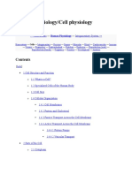 Human Physiology/Cell Physiology: Jump To