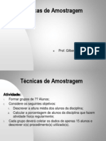 TECNICAS AMOSTRAGEM- Módulo Ic1