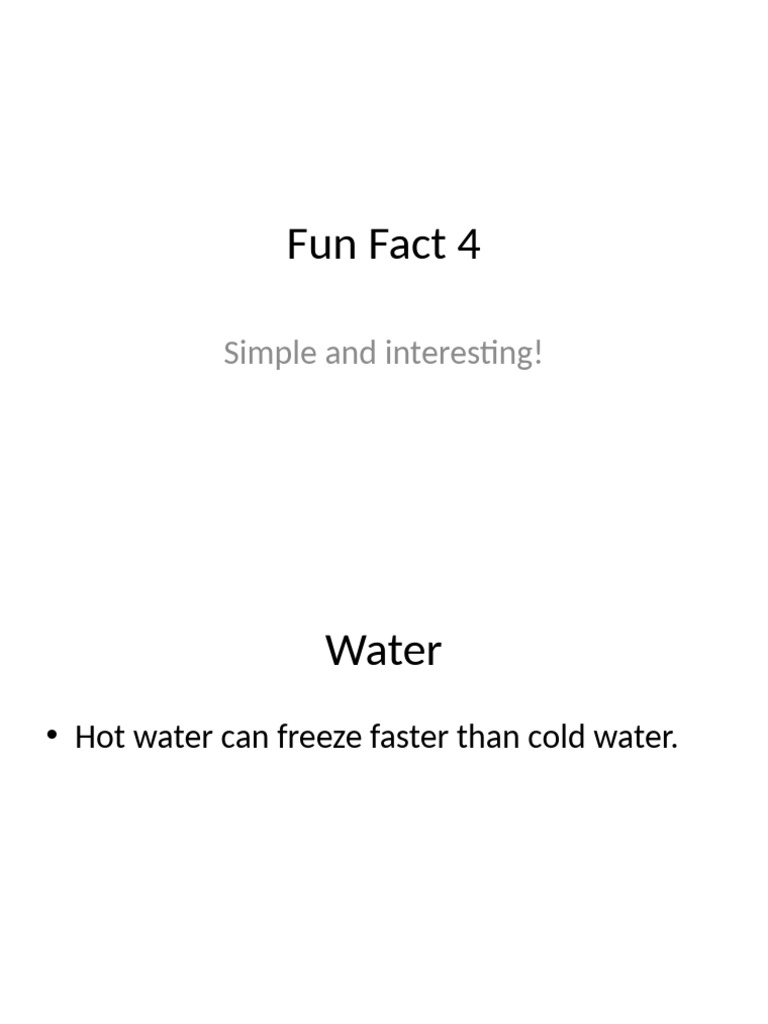 Fun Fact PPT 4 | PDF