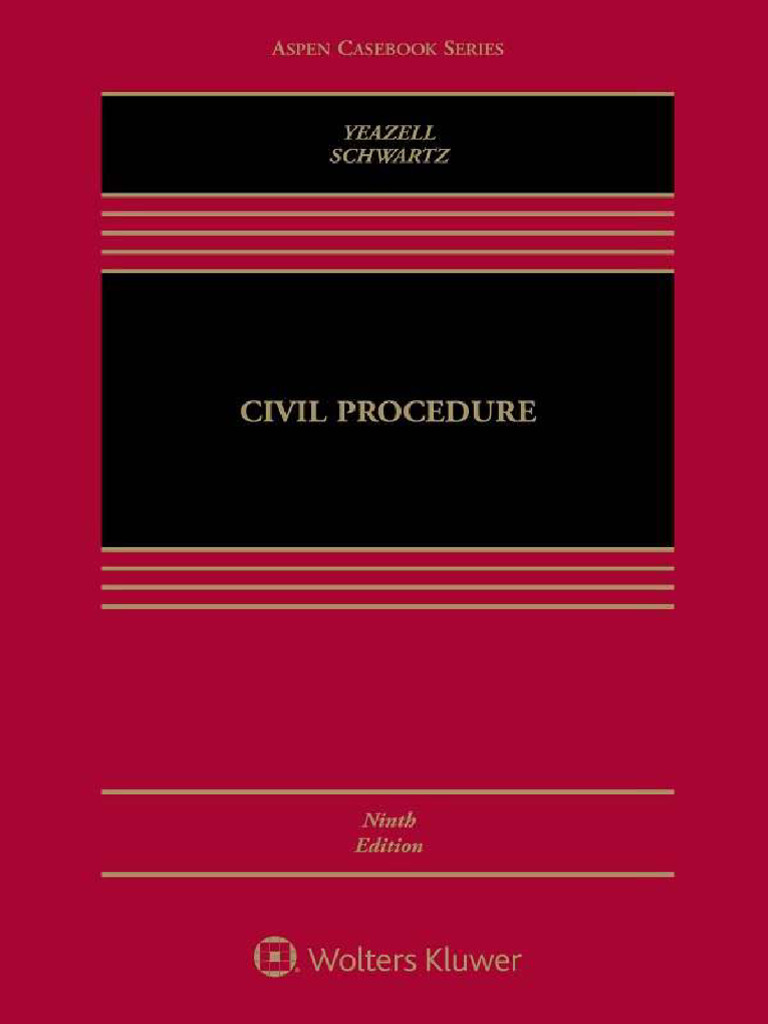 Civil Procedure 9th Edition Download | PDF | Personal Jurisdiction ...