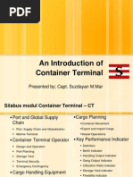 Download An Introduction of Container Terminal Tinjauan Umum Terminal Petikemas by SUZDAYAN_CAPT SN90636009 doc pdf