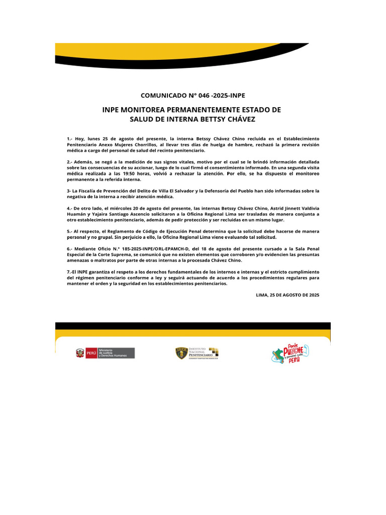 Comunicado Del Inpe | PDF