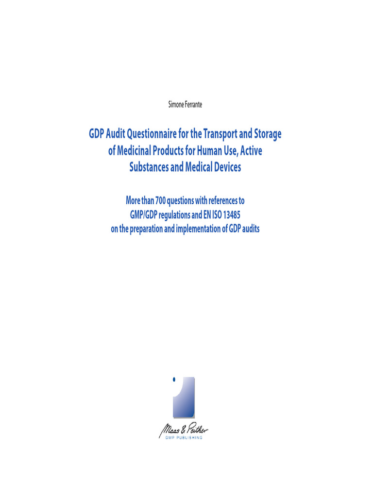 Reading Sample GDP Audit Questionnaire | PDF | Warehouse | Quality ...