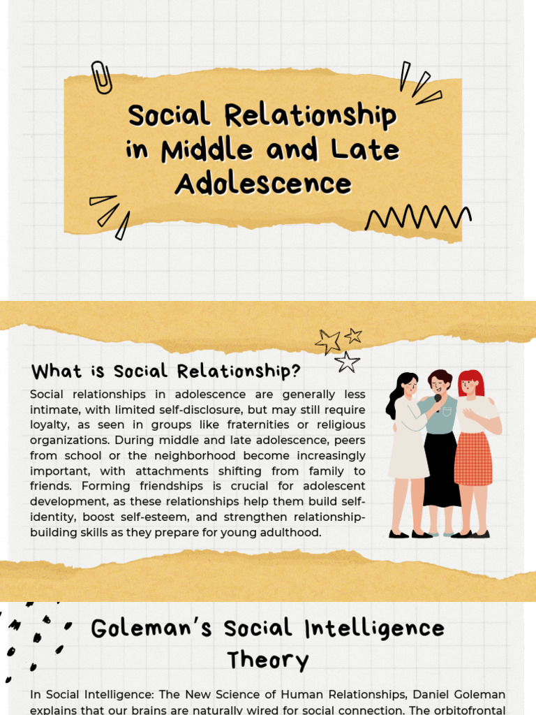 Social Relationships in Adolescence | PDF | Leadership | Conformity