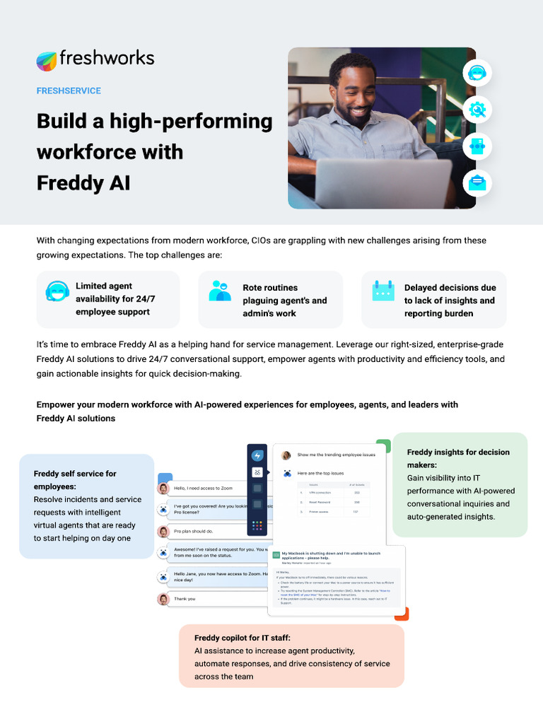 Freshservice Freddy AI 2 Pager | PDF | Artificial Intelligence ...