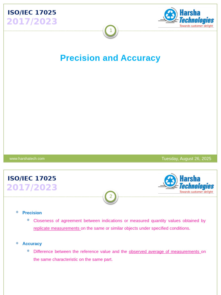 Precision and Accuracy | PDF | Accuracy And Precision | Physical Quantities