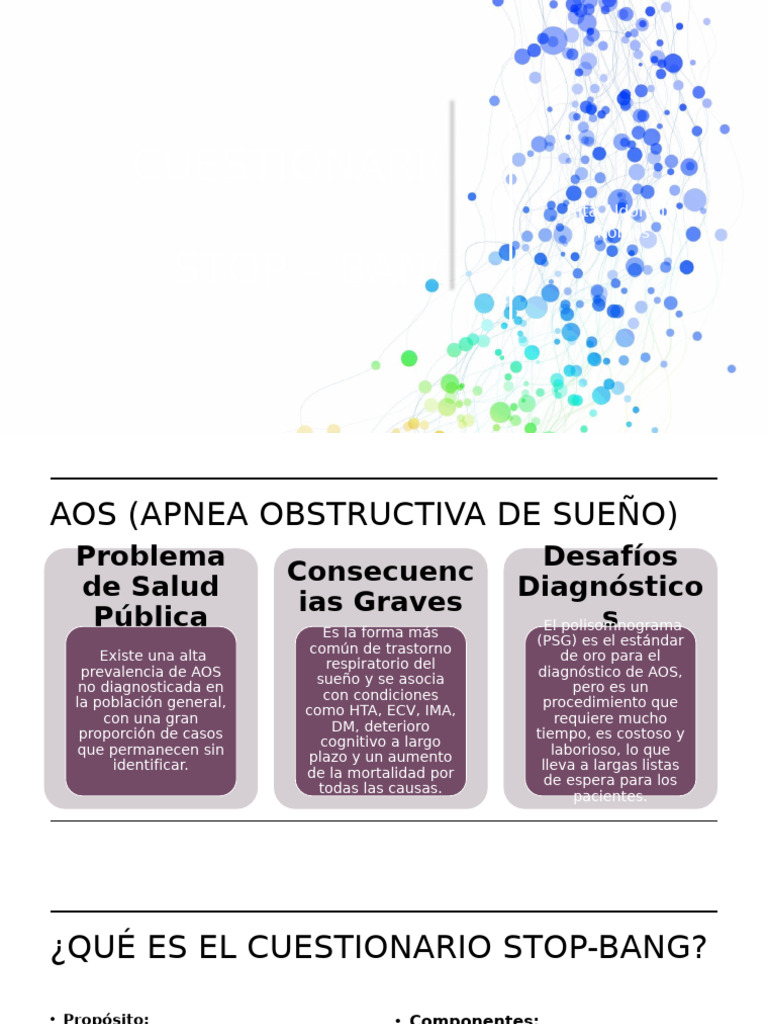 STOP-Bang Expo | PDF | Diagnostico medico | Apnea