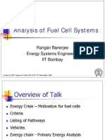 Analysis of Fuel Cell Systems: Rangan Banerjee Energy Systems Engineering IIT Bombay