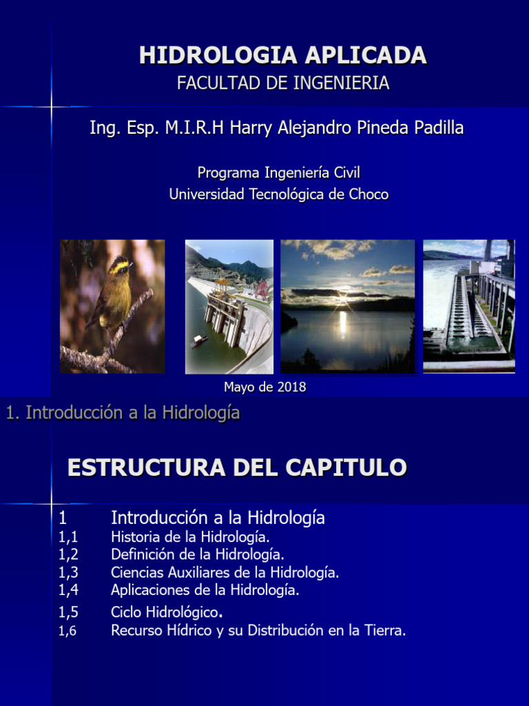 Curso de Hidrología Aplicada | PDF | Hidrología | El ciclo del agua