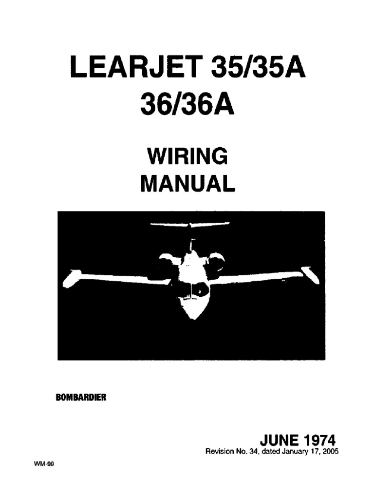 Wiring Diagram Manual Learjet 35 36 | PDF
