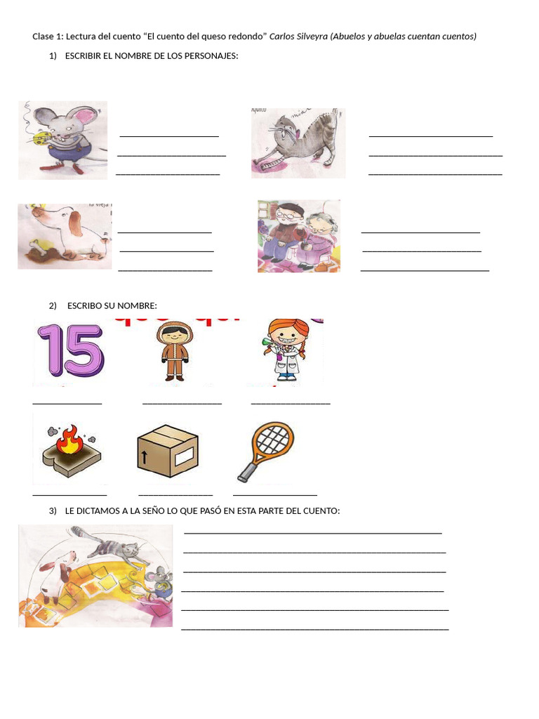 Actividades de Lectura y Escritura Infantil | PDF