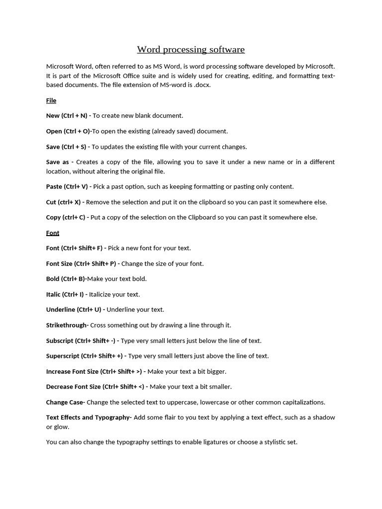 MS Word: Essential Design Features | PDF | Microsoft Word | Note ...