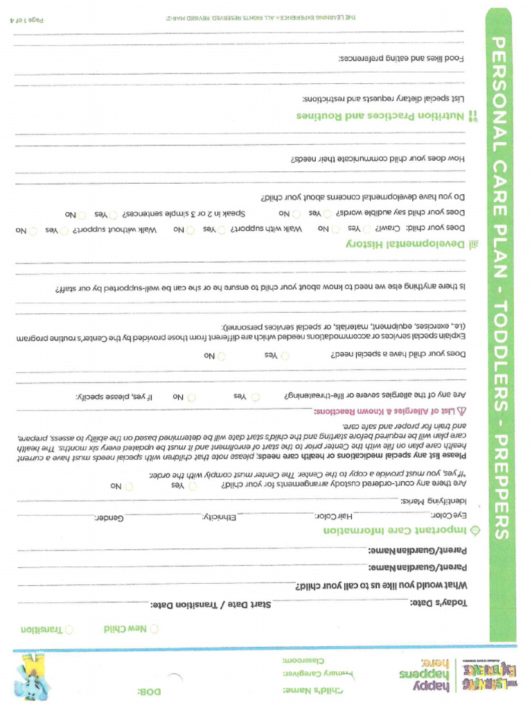 Toddlers - Preppers PCP | PDF