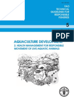 Aquaculture Development - Health Management For Resposible Movement of Live Aquatic Animal