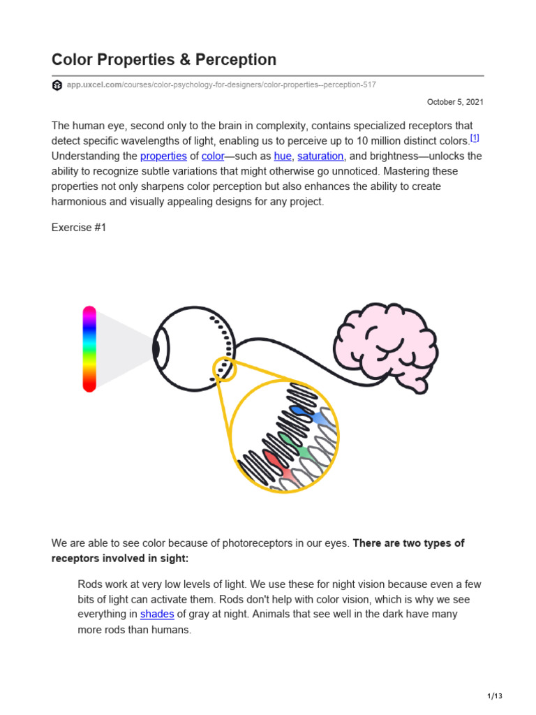 Understanding Color Properties & Perception | PDF | Color | Rgb Color Model