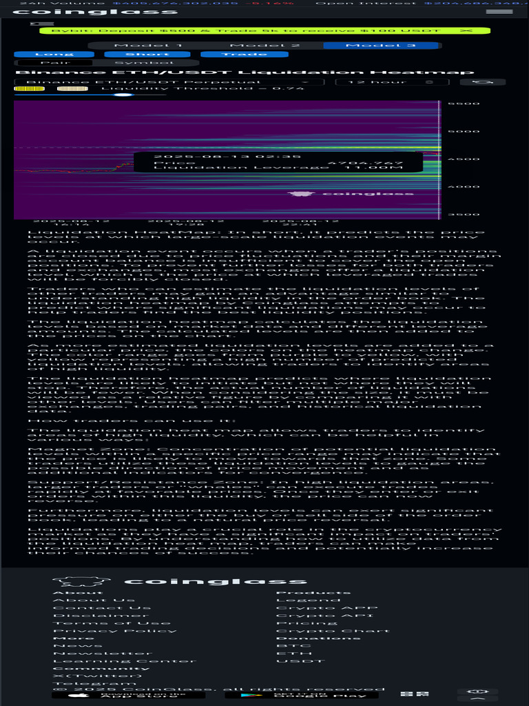 Liquidation Heatmap, BTC Liquidation Heatmap, Crypto Liquidation Levels  Heatmap CoinGlass 2 | PDF | Margin (Finance) | Private Sector