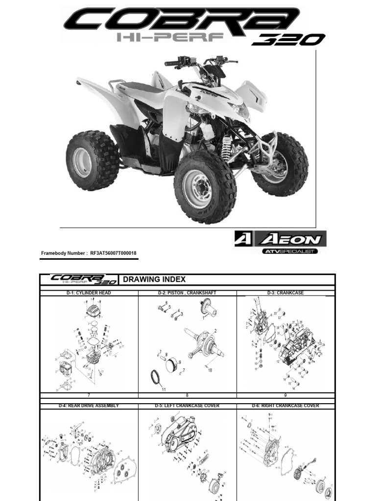 Aeon Cobra 320 WBC Slovenia | PDF | Piston | Axle