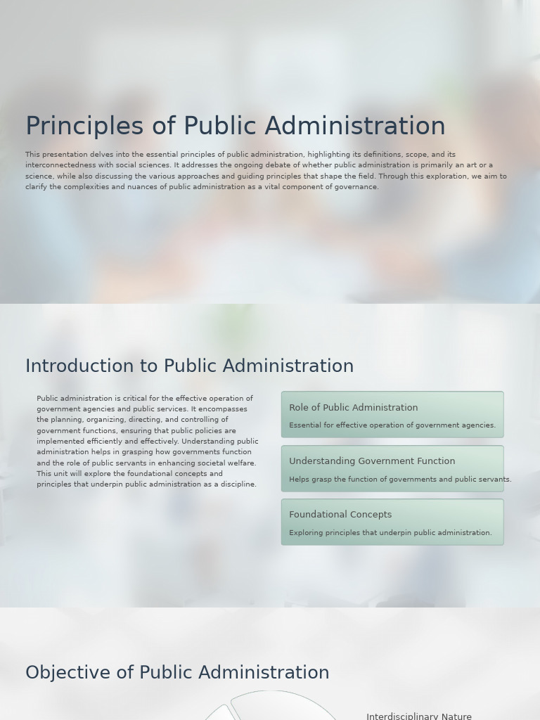 Key Principles of Public Administration | PDF | Governance | Social ...