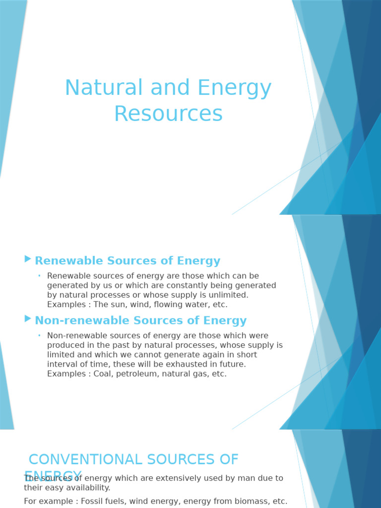 Overview of Energy Resources | PDF | Energy Development | Fuels