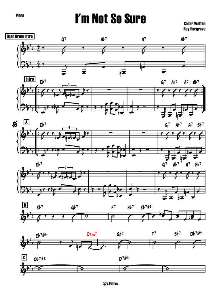 So What Lead Sheet and Transcription | PDF