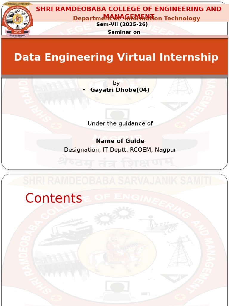 AWS Virtual Internship Presentation | PDF | Amazon Web Services | Cloud ...