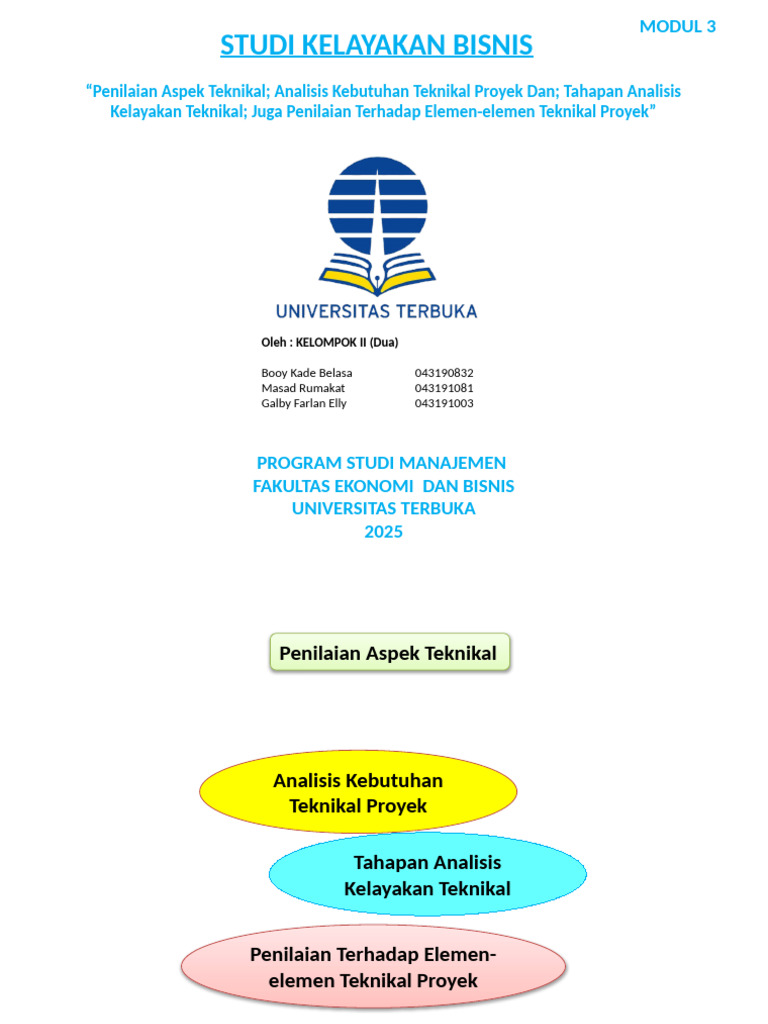 Analisis Kelayakan Teknikal Proyek Bisnis | PDF